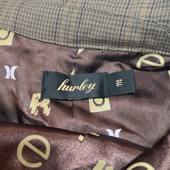 HURLEY Women’s Brown Tan Trench Peacoat with Buckle & Button Details Full Zip M - Picture 8 of 8